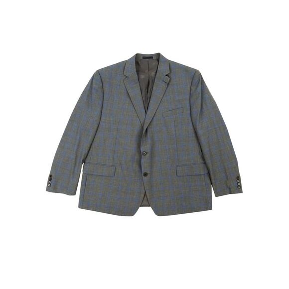 Lauren Ralph Lauren Men's Classic-Fit Wool Stretch Suit Jacket (40R Grey/Blue)